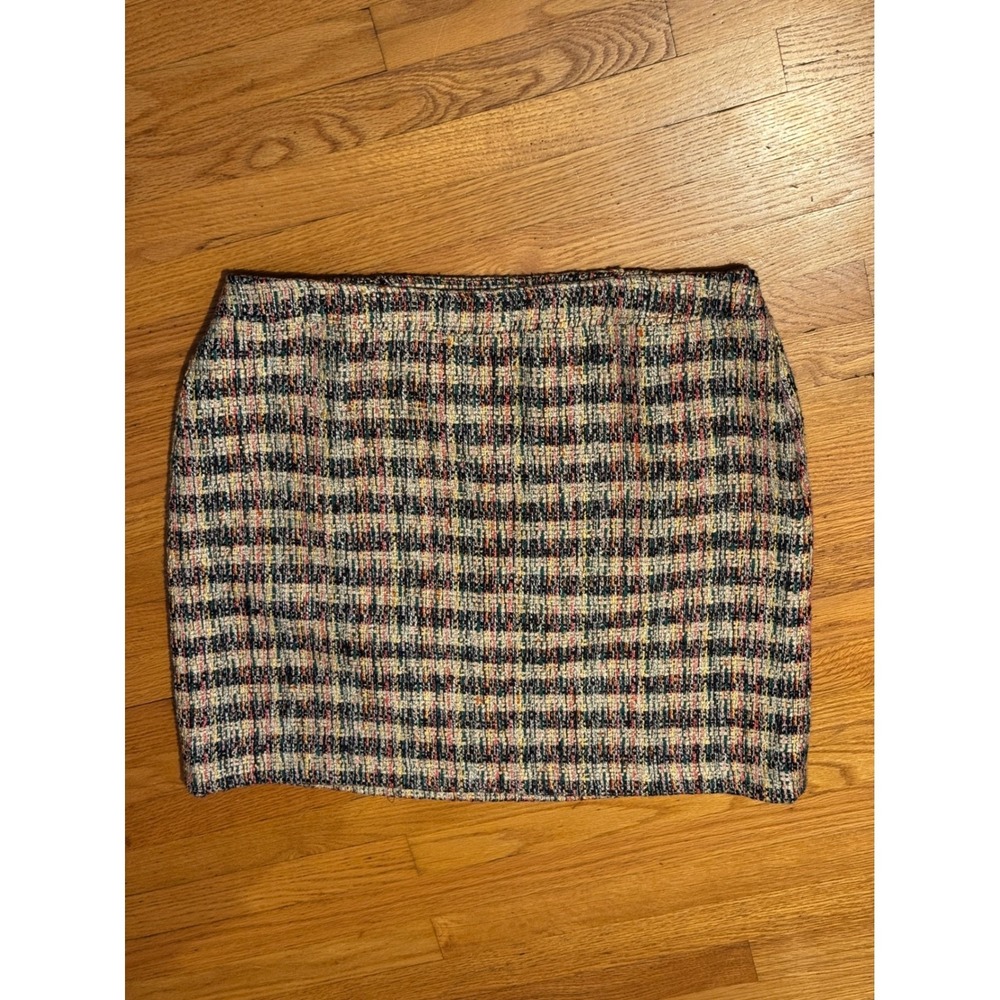 Talbots Multicolor Tweed Mini Skirt - Pink, Blue, Cream, Black